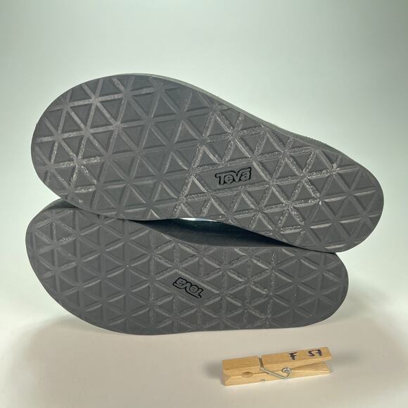 Teva Flatform Universal Black Adjustable Hook & Loop Sandals 1008844 Womens Sz 7 - Picture 9 of 9